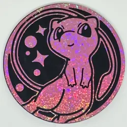 Pokemon Jumbo MEW Coin Pink Glitter Holofoil 151 Ultra-Premium Collection NM - Image 1
