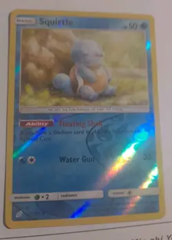 Squirtle Reverse Holo 22/181 Pokemon TCG Sun & Moon Team Up Reverse Holo NM - Image 1