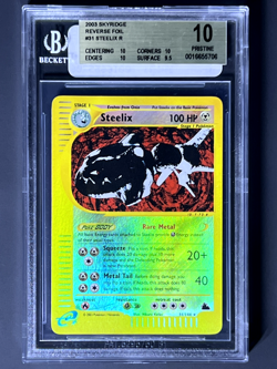 BGS PRISTINE 10 2003 Pokemon (WOTC) Skyridge Steelix-Reverse Foil #31 (POP 2) - Image 1