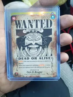 Gol D Roger OP09-118 SP Wanted Poster Manga OP13 One Piece Card English - Image 1