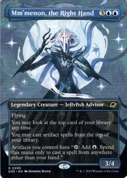 MTG Mm'menon, the Right Hand (Borderless) (290) | NM | Edge of Eternities {EOE} - Image 1