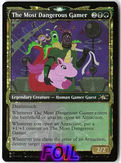 The Most Dangerous Gamer (Showcase) (Galaxy Foil) 517 Rare Unfinity NM MTG - Image 1