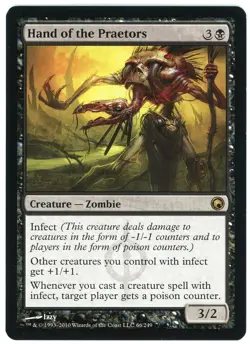 Hand of the Praetors 66/249 Scars of Mirrodin 2010 (SOM) Lightly Played LP MTG - Image 1