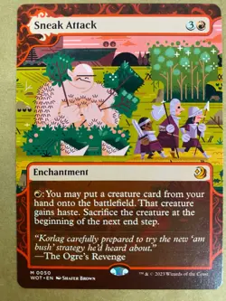 MTG 1x Sneak Attack 50 Wilds of Eldraine Enchanting Tales Magic Gathering x1 NM - Image 1