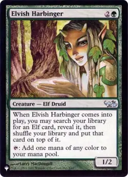 Elvish Harbinger (EVG) - The List Light Play, English Magic the Gathering MTG Th - Image 1