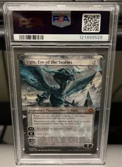 2025 MTG TARKIR: DRAGONSTORM BORDERLESS #382 UGIN, EYE OF THE STORMS PSA 10 - Image 2