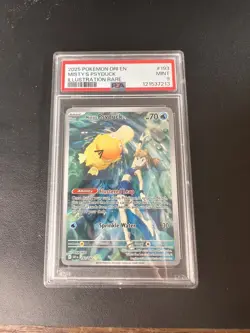 2025 Pokemon S&V Destined Rivals Misty's Psyduck #193/182 PSA 9 - Image 1