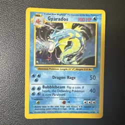Gyarados Pokemon Card 6/102 Base Set Unlimited Holo Rare Wotc LP Lightly Played - Image 1