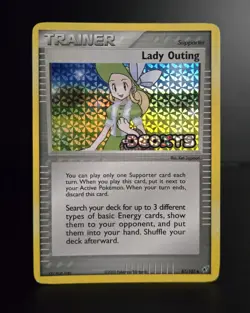 Pokemon TCG - LADY OUTING - #87 - STAMPED REVERSE HOLO - EX DEOXYS 2005 - LP/NM - Image 1