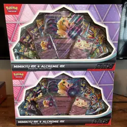 Pokemon TCG Mimikyu EX & Alcremie EX Premium Collection LOT OF 2 IN HAND - Image 1