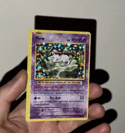 Mew 53/108 ?? HEAVY HOLO BLEED OC ?? LP ? Pokemon XY Evolutions WOW! - Image 1