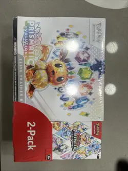 Pokemon Prismatic Evolutions ETB Elite Trainer Box Sealed, 2-Pack From Costco - Image 1