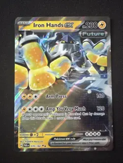 Iron Hands Ex 70/182 Paradox Rift PAR -Near Mint- Pokemon TCG - Image 1