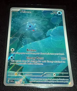 Pokemon Phione 175/167 Illustration Rare Full Art Twilight Masquerade NM - Image 1