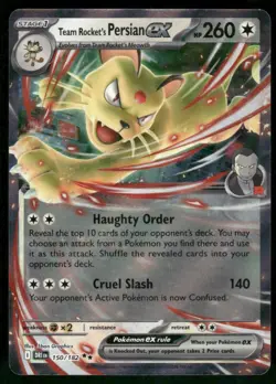 Team Rocket's Persian ex - 150/182 Double Rare Holo Pokemon NM - Image 1