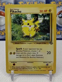 Pokemon TCG Pikachu 60/64 WOTC Jungle Regular - LP - Image 1