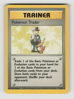 Pokemon Trader, BS, Base Set, 077/102, Rare, Normal, LP - Image 1