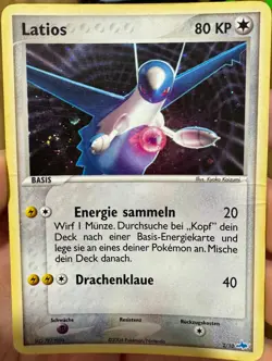 Latios 02/10 Holo Swirl Pokemon EX Trainer Kit TK1 2O 2004 EXC Vintage Deutsch - Image 1