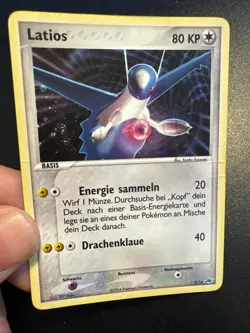 Latios 02/10 Holo Swirl Pokemon EX Trainer Kit TK1 2O 2004 EXC Vintage Deutsch - Image 3
