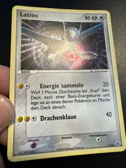 Latios 02/10 Holo Swirl Pokemon EX Trainer Kit TK1 2O 2004 EXC Vintage Deutsch - Image 4