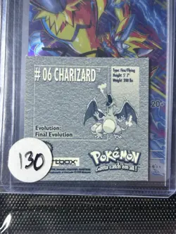Charizard #06 Pokemon 1999 Artbox Sticker Series 1 - Vintage 1999 - Image 2