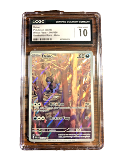Deino Illustration Rare #146 - CGC GEM MINT 10 - 2025 White Flare - Pokemon TCG - Image 1