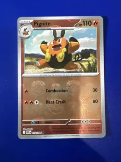 Pignite Masterball Card 012/086 EN Pokemon Card White Flare Set - Image 1