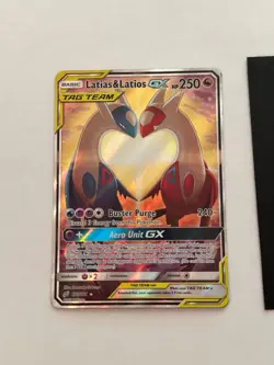 Latias & Latios GX 113/181 Sun & Moon Team Up NM Pokemon Card - Image 1