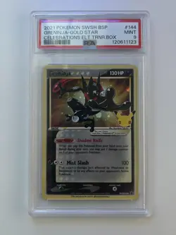 🔥PSA 9 Pokemon Greninja Star SWSH144 SWSH: Sword & Shield Promo Cards Holo🔥 - Image 1