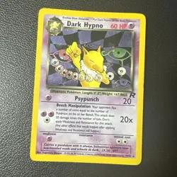 Pokemon Dark Hypno TCG Holo Rare Card 9/82 MP Condition Vintage - Image 1