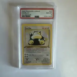 Pokemon Card 27/64 Snorlax Regular 1st Edition Jungle English - PSA 8 NEW CERT - Image 1