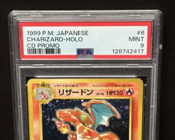 PSA 9 Pokemon Japanese CD Promo Holo Charizard #6 MINT Card - Image 3