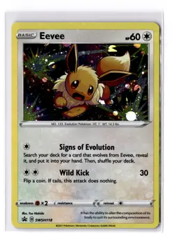 Eevee - SWSH118 Sword & Shield Black Star Promo Card - LP - POKEMON TCG - Image 1