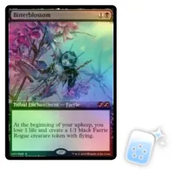 FOIL BITTERBLOSSOM Ultimate Masters: Box Topper Magic MTG MINT CARD - Image 1