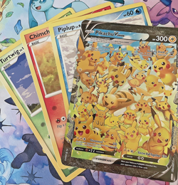 Pikachu V Union SWSH139 - SWSH142 Jumbo 25th Anniversary Cards - Image 1