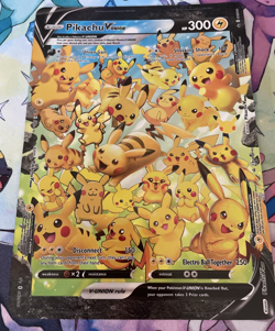 Pikachu V Union SWSH139 - SWSH142 Jumbo 25th Anniversary Cards - Image 2