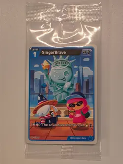 GingerBrave - Cookie Run Braverse TCG - 2025 Gen Con Exclusive Promo Card Sealed - Image 1