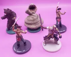 Magic The Gathering 3D Tokens X5 - WizKids - BEAR - SOILDER - PIRATE X2 SANDWORM - Image 1