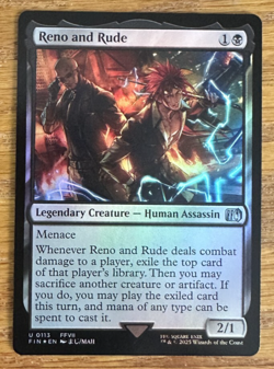 MTG Final Fantasy, Reno and Rude - Foil - Image 1