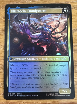 MTG Final Fantasy, Ultimecia, Time Sorceress / Ultimecia, Omnipotent - Foil - Image 2