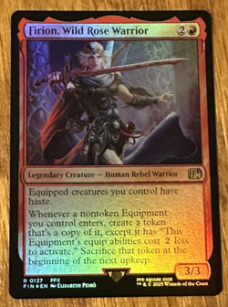 MTG Final Fantasy, Firion, Wild Rose Warrior - Foil - Image 1