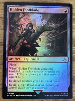 MTG Assassin's Creed, Hidden Footblade - Foil - Image 1