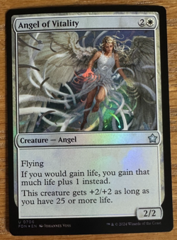 MTG Foundations, Angel of Vitality - Foil - Image 1