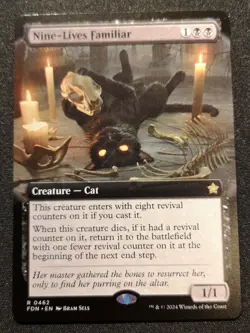 Nine-Lives Familiar - Extended Art - FDN - MTG - EN - NM - 0462 - Image 1