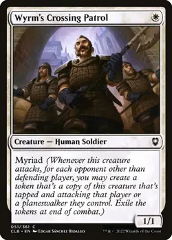 1x Wyrm's Crossing Patrol - Foil NM Eng MTG - Commander Legends Baldur's Gate - Image 1