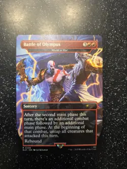 Battle of Olympus (World at War) NON-FOIL God of War Secret Lair MTG Magic - Image 1