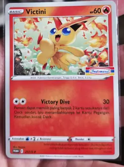 LIMITED Pokemon TCG Indonesia Victini Promo 217/S-P Indomaret Stamp Exclusive - Image 1