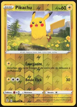 Carte Pokemon Pikachu 049/203 Reverse Evolution Celeste Francais - Image 1