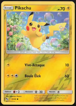 Carte Pokemon Pikachu 19/68 Reverse Destinees Occultes Francais - Image 1