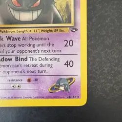 Pokemon Vintage Sabrina's Gengar Gym Challenge Rare 29/132 LP WotC - Image 4